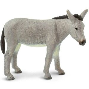 Donkey Figurine - Hand Painted Wild Animal Toy Figure for Kids‎ - New Safari Ltd